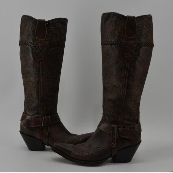 Corral Women's Sz 8.5 Whip Stitch Knee High Boots G1116 - Picture 7 of 15